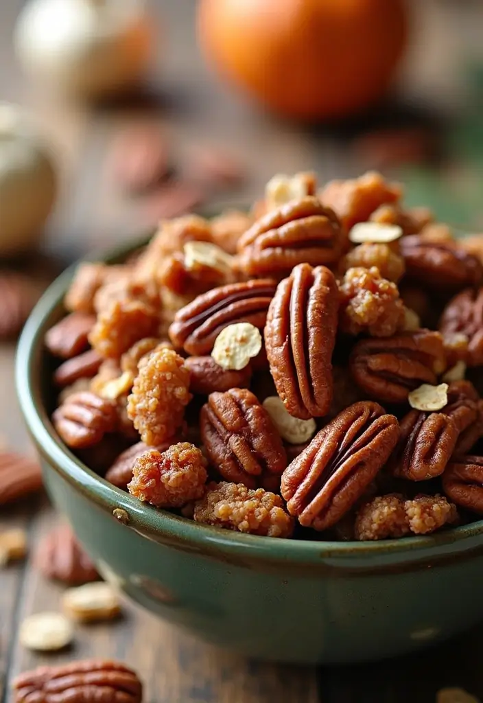 25 Christmas Snack Mix Recipes and Gift Ideas for the Holidays 65 25 Christmas Snack Mix Recipes and Gift Ideas for the Holidays - 11. Maple Pecan Snack Mix
