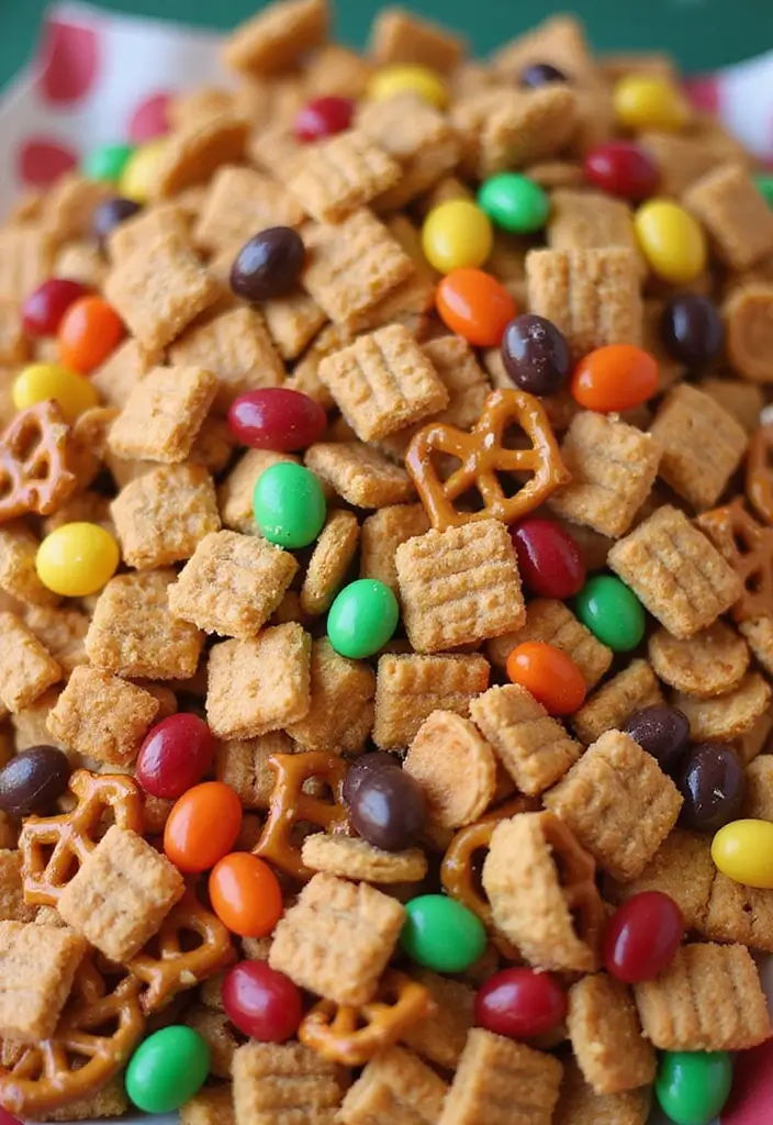 25 Christmas Snack Mix Recipes and Gift Ideas for the Holidays 86 25 Christmas Snack Mix Recipes and Gift Ideas for the Holidays - 14. Peanut Butter and Jelly Snack Mix