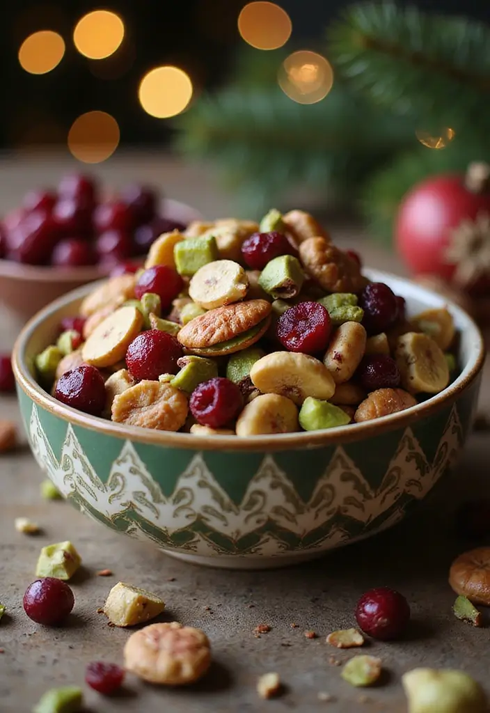 25 Christmas Snack Mix Recipes and Gift Ideas for the Holidays 94 25 Christmas Snack Mix Recipes and Gift Ideas for the Holidays - 16. Cranberry-Pistachio Nut Mix