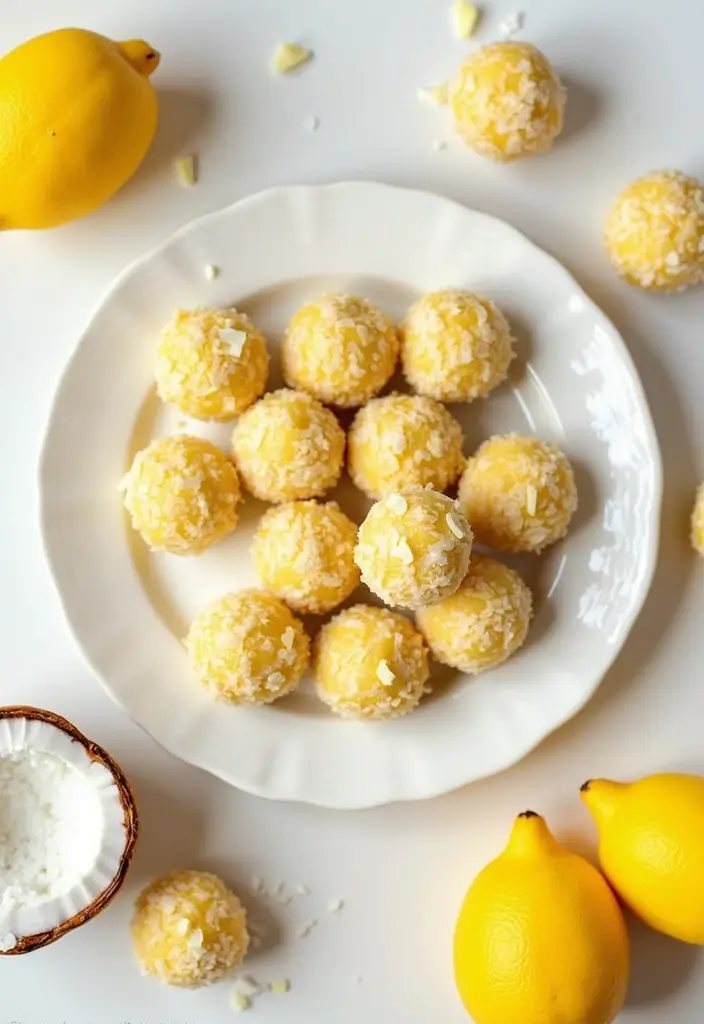 25 Christmas Snack Mix Recipes and Gift Ideas for the Holidays 108 25 Christmas Snack Mix Recipes and Gift Ideas for the Holidays - 18. Lemon Coconut Protein Bites