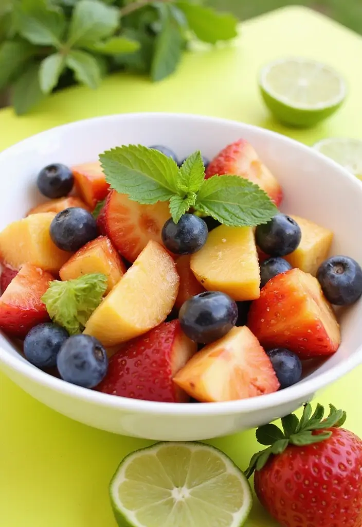 25 Easy Ice Cream Snack Recipes for Cool Desserts 69 25 Easy Ice Cream Snack Recipes for Cool Desserts - 11. Honey Lime Fruit Salad