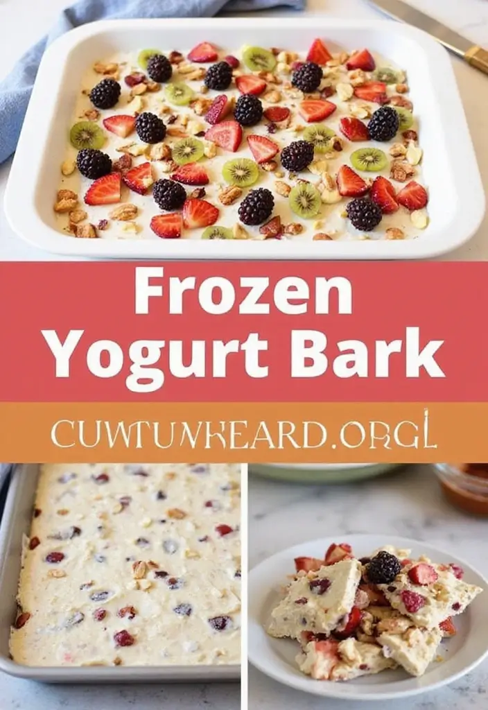 25 Easy Ice Cream Snack Recipes for Cool Desserts 111 25 Easy Ice Cream Snack Recipes for Cool Desserts - 17. Frozen Yogurt Bark