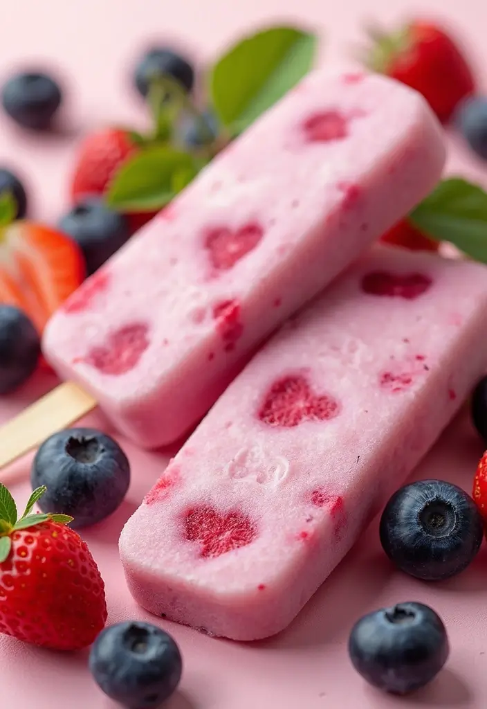 25 Easy Ice Cream Snack Recipes for Cool Desserts 8 25 Easy Ice Cream Snack Recipes for Cool Desserts - 2. Yogurt and Berry Popsicles