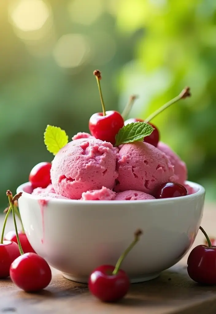 25 Easy Ice Cream Snack Recipes for Cool Desserts 139 25 Easy Ice Cream Snack Recipes for Cool Desserts - 21. Cherry Vanilla Frozen Yogurt