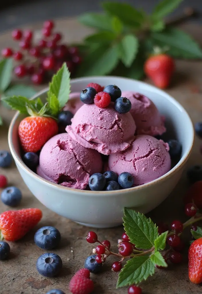 25 Easy Ice Cream Snack Recipes for Cool Desserts 146 25 Easy Ice Cream Snack Recipes for Cool Desserts - 22. Mixed Berry Ice Cream