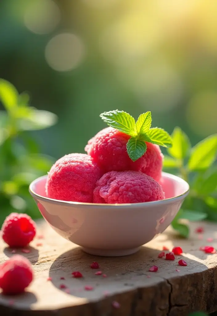 25 Easy Ice Cream Snack Recipes for Cool Desserts 160 25 Easy Ice Cream Snack Recipes for Cool Desserts - 24. Raspberry Sorbet