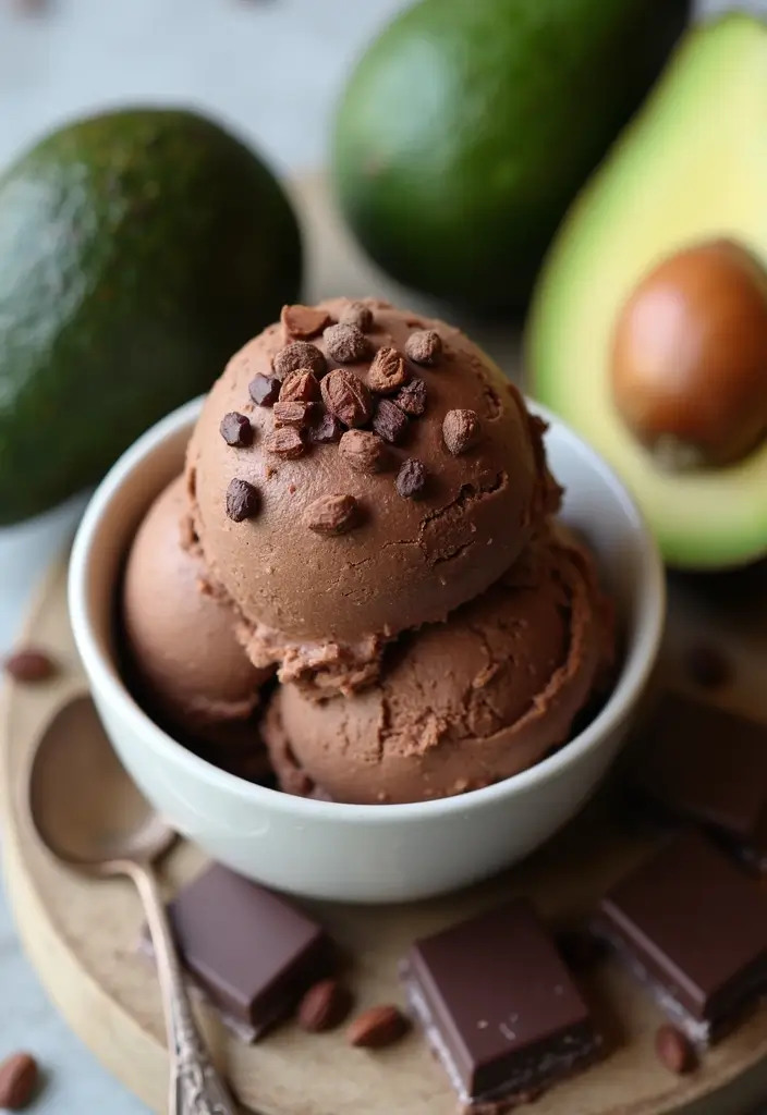 25 Easy Ice Cream Snack Recipes for Cool Desserts 36 25 Easy Ice Cream Snack Recipes for Cool Desserts - 6. Avocado Chocolate Ice Cream