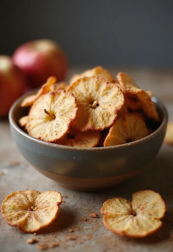 25 Easy Snack Recipes No Bake with Only 3 Ingredients 79 25 Easy Snack Recipes No Bake with Only 3 Ingredients - 13. Cinnamon Apple Chips