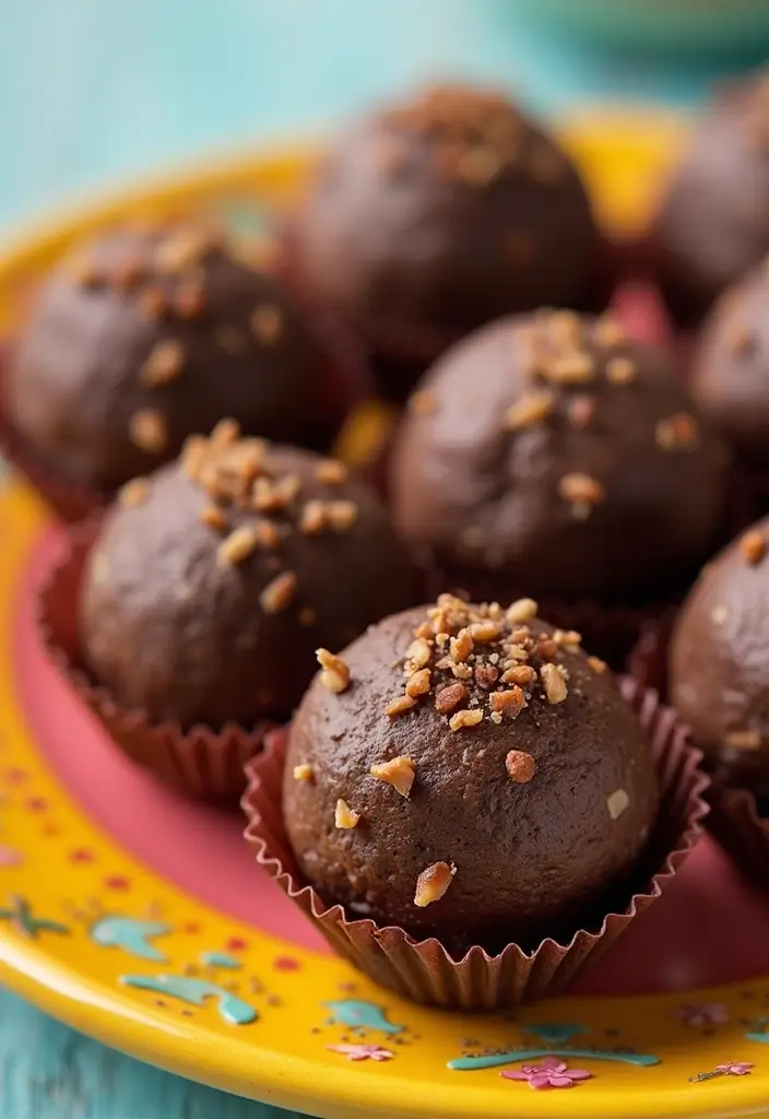 25 Easy Snack Recipes No Bake with Only 3 Ingredients 6 25 Easy Snack Recipes No Bake with Only 3 Ingredients - 2. Chocolate Peanut Butter Energy Bites