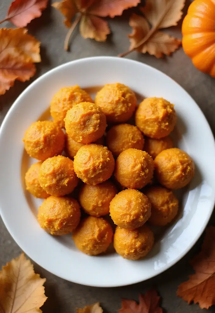 25 Easy Snack Recipes No Bake with Only 3 Ingredients 133 25 Easy Snack Recipes No Bake with Only 3 Ingredients - 21. Pumpkin Energy Bites