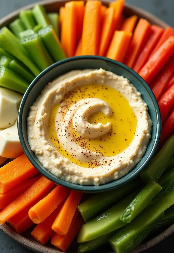 25 Easy Snack Recipes No Bake with Only 3 Ingredients 140 25 Easy Snack Recipes No Bake with Only 3 Ingredients - 22. Tahini Hummus