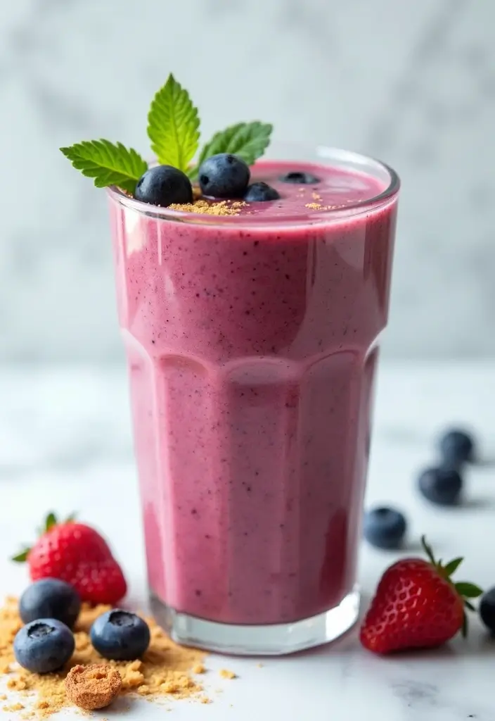 25 Easy Snack Recipes No Bake with Only 3 Ingredients 44 25 Easy Snack Recipes No Bake with Only 3 Ingredients - 8. Berry Almond Butter Smoothie