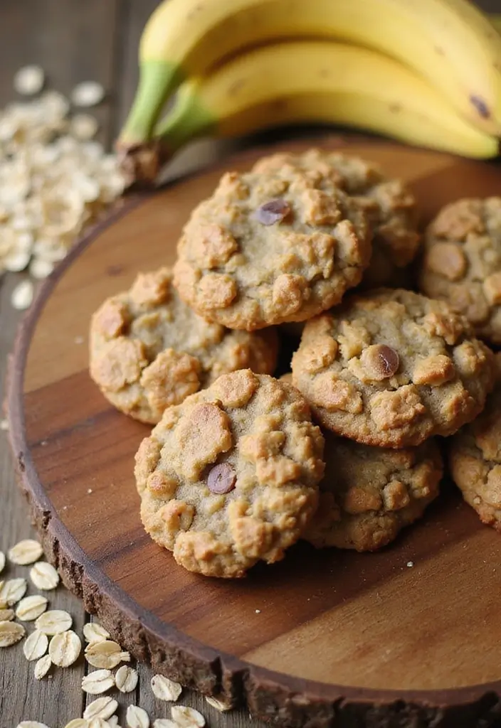 25 Easy Snack Recipes with Few Ingredients for Busy Schedules 1 25 Easy Snack Recipes with Few Ingredients for Busy Schedules - 1. Banana Oatmeal Cookies