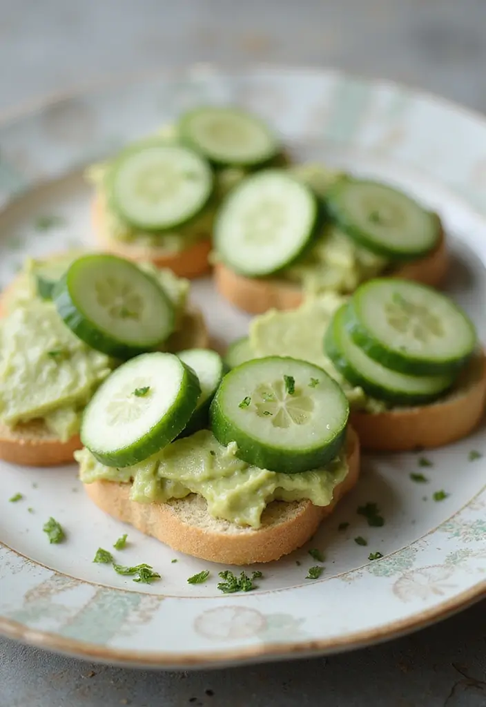 25 Easy Snack Recipes with Few Ingredients for Busy Schedules 74 25 Easy Snack Recipes with Few Ingredients for Busy Schedules - 12. Cucumber Sandwiches