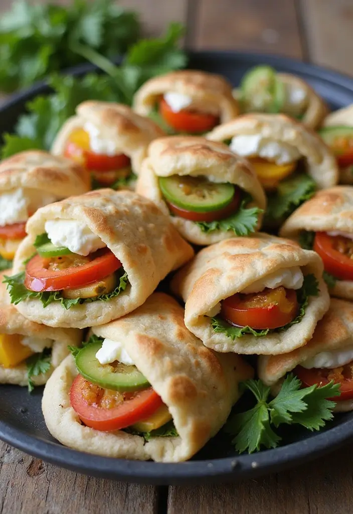 25 Easy Snack Recipes with Few Ingredients for Busy Schedules 81 25 Easy Snack Recipes with Few Ingredients for Busy Schedules - 13. Mini Pita Pockets