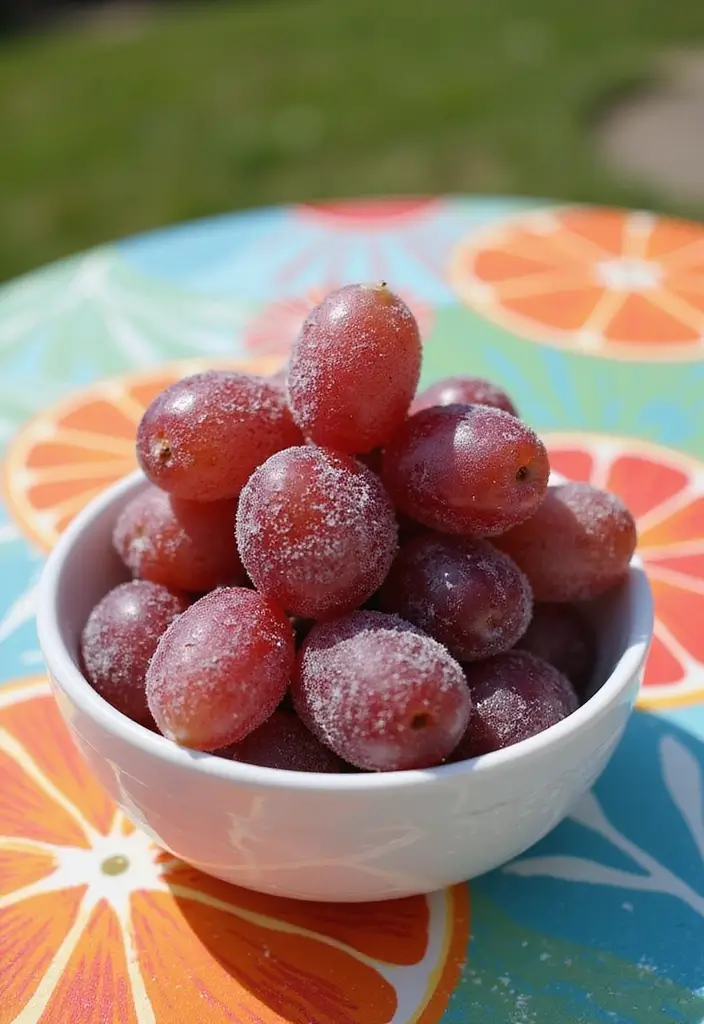 25 Easy Snack Recipes with Few Ingredients for Busy Schedules 95 25 Easy Snack Recipes with Few Ingredients for Busy Schedules - 15. Frozen Grapes