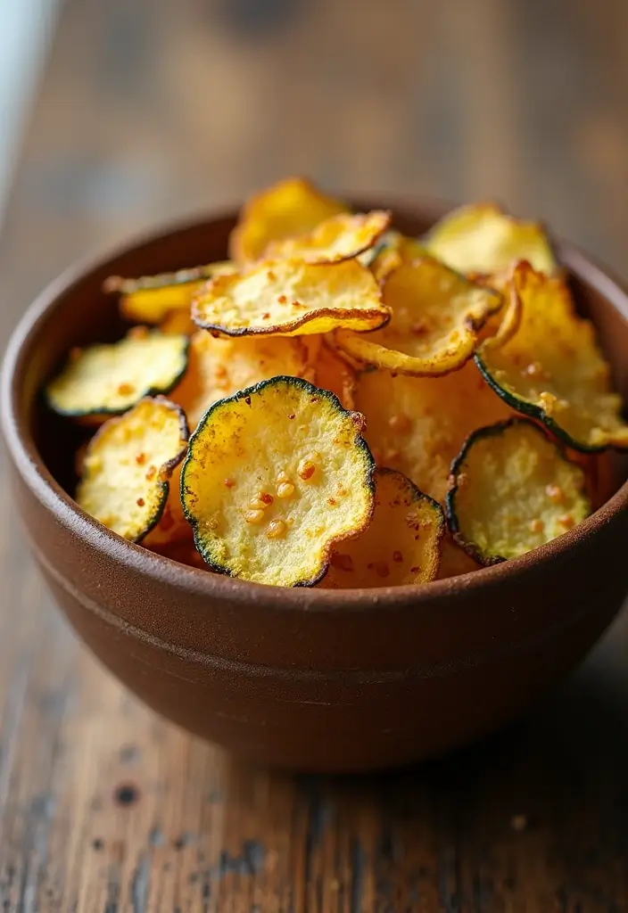 25 Easy Snack Recipes with Few Ingredients for Busy Schedules 135 25 Easy Snack Recipes with Few Ingredients for Busy Schedules - 21. Zucchini Chips