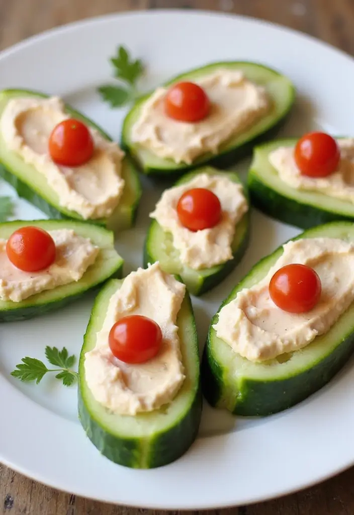 25 Fun Snack Recipes for Kids That Spark Creativity - 13. Cucumber Boats