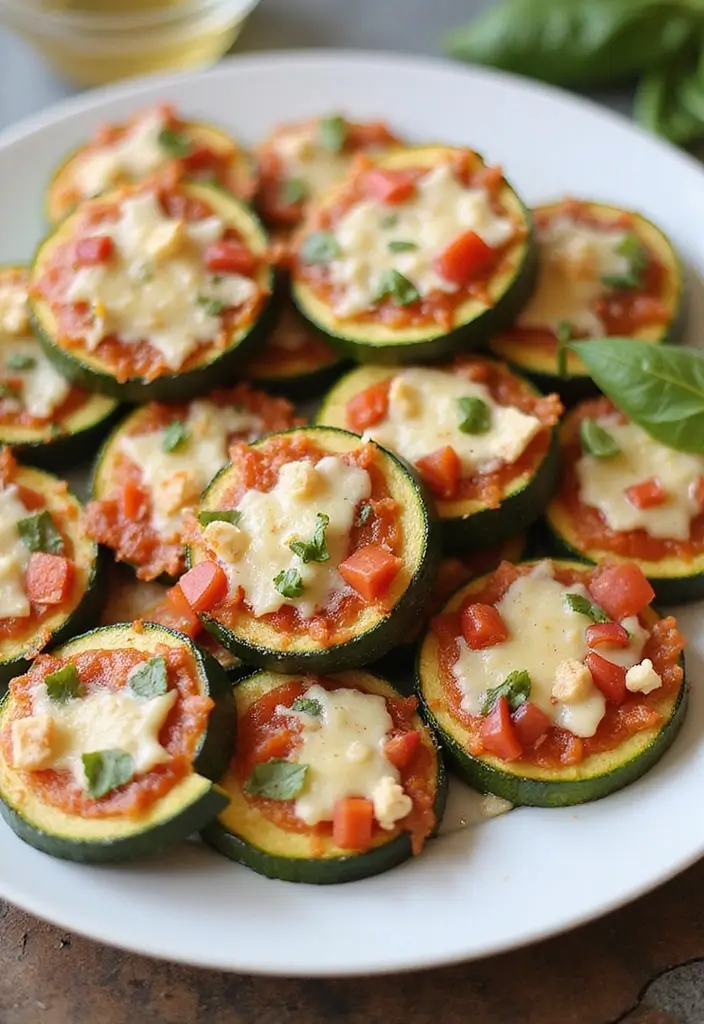 25 Fun Snack Recipes for Kids That Spark Creativity - 18. Zucchini Pizza Bites