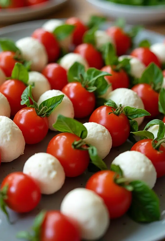 25 Fun Snack Recipes for Kids That Spark Creativity - 24. Caprese Skewers