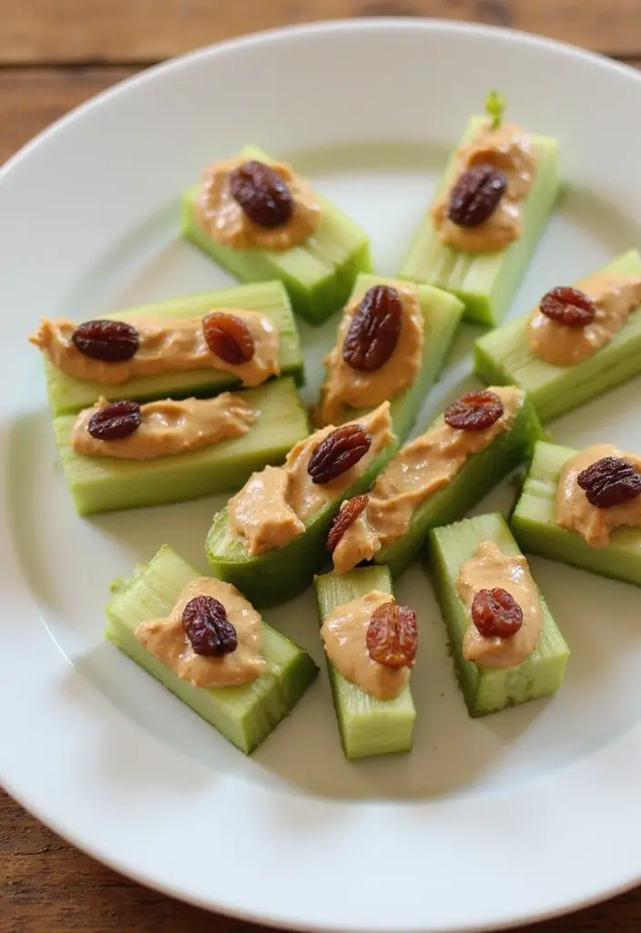 25 Fun Snack Recipes for Kids That Spark Creativity - 3. Ants on a Log