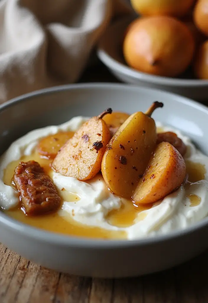 25 Gluten Free Snack Recipes That Are Simple and Tasty 167 25 Gluten Free Snack Recipes That Are Simple and Tasty - 25. Spiced Pears with Yogurt