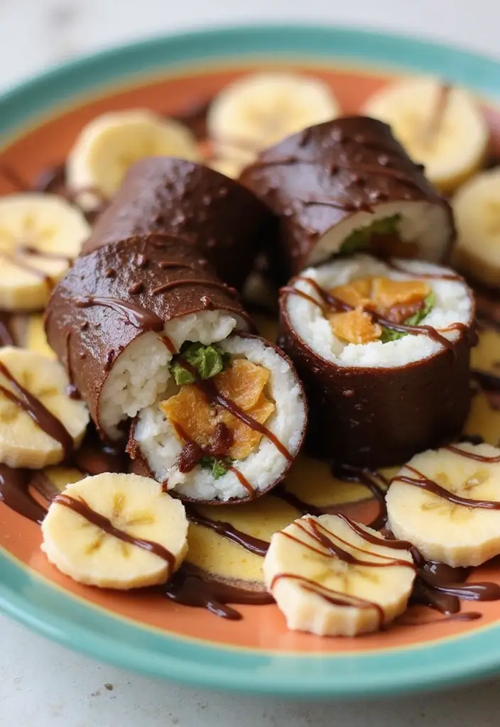 25 Gluten Free Snack Recipes That Are Simple and Tasty 22 25 Gluten Free Snack Recipes That Are Simple and Tasty - 4. Chocolate Banana Sushi