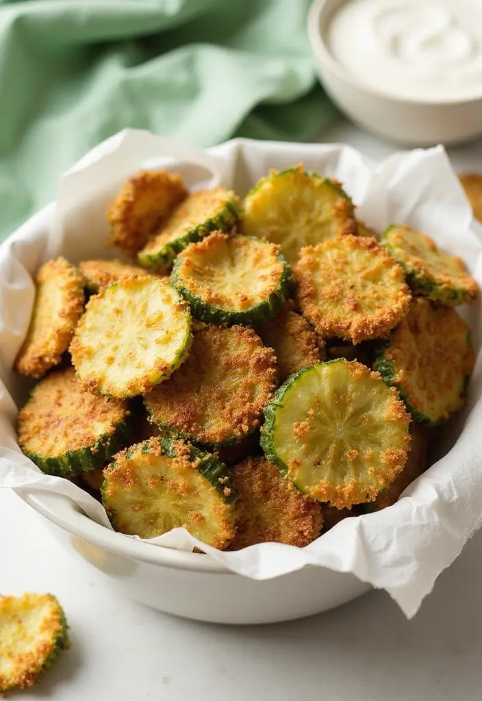25 Healthy Air Fryer Snack Recipes That Are Quick and Crispy - 16. Air Fryer Cucumber Chips