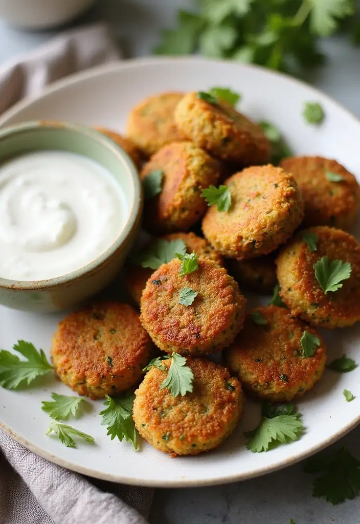 25 Healthy Air Fryer Snack Recipes That Are Quick and Crispy - 19. Air Fryer Falafel Bites