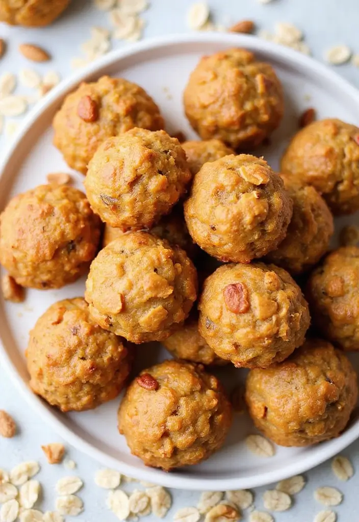25 Healthy Air Fryer Snack Recipes That Are Quick and Crispy - 22. Air Fryer Oatmeal Bites