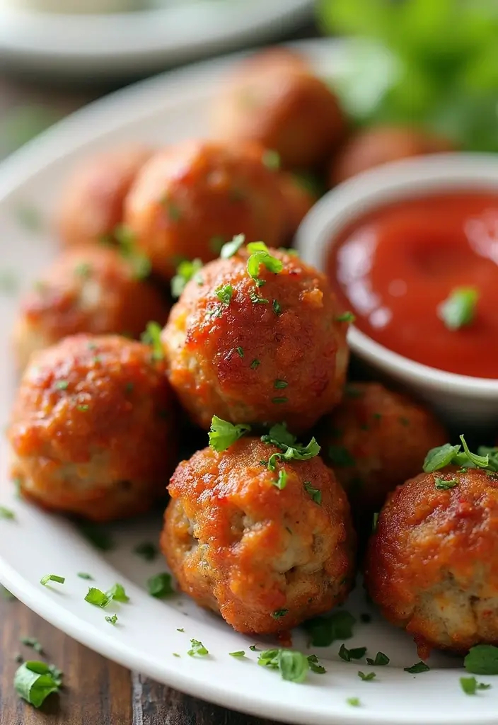 25 Healthy Air Fryer Snack Recipes That Are Quick and Crispy - 24. Air Fryer Meatballs