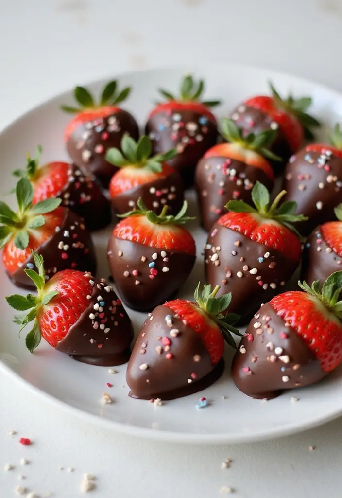 25 Healthy Air Fryer Snack Recipes That Are Quick and Crispy - 25. Air Fryer Chocolate-Dipped Strawberries