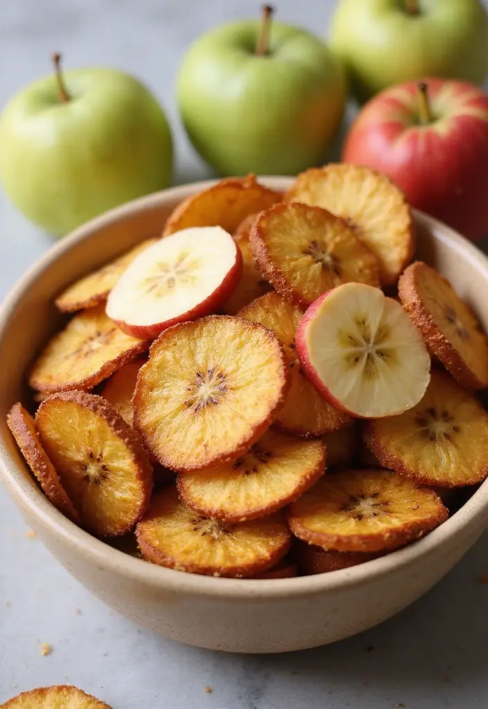 25 Healthy Air Fryer Snack Recipes That Are Quick and Crispy - 4. Air Fryer Fruit Chips
