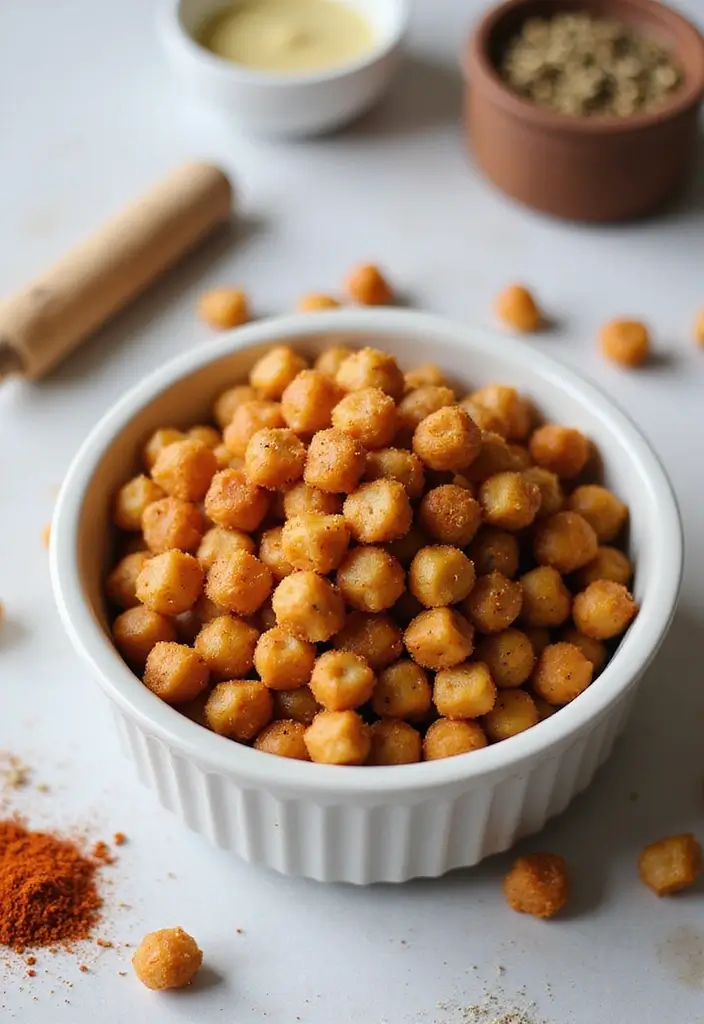25 Healthy Air Fryer Snack Recipes That Are Quick and Crispy - 6. Crunchy Air Fryer Chickpeas