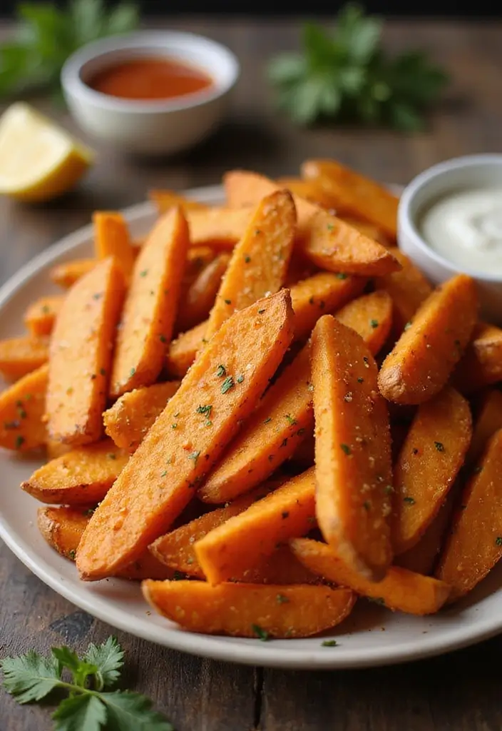 25 Healthy Air Fryer Snack Recipes That Are Quick and Crispy - 9. Air Fryer Sweet Potato Fries