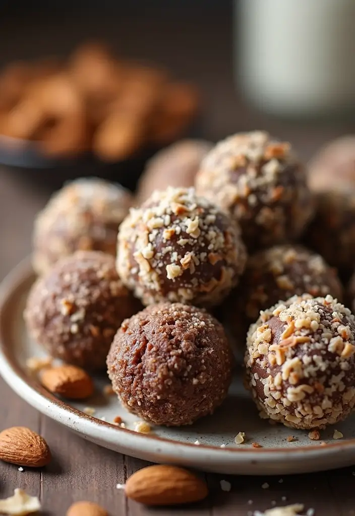 25 Healthy Snack Recipes Easy and Delicious 76 25 Healthy Snack Recipes Easy and Delicious - 12. Almond Joy Energy Balls