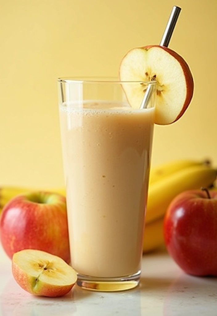 25 Healthy Snack Recipes Easy and Delicious 165 25 Healthy Snack Recipes Easy and Delicious - 25. Apple Banana Smoothie