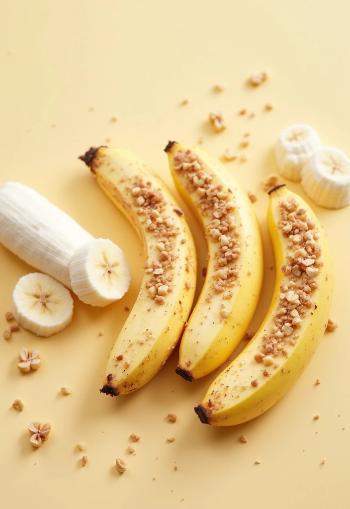 25 Healthy Snack Recipes Easy and Delicious 15 25 Healthy Snack Recipes Easy and Delicious - 3. Nutty Banana Bites