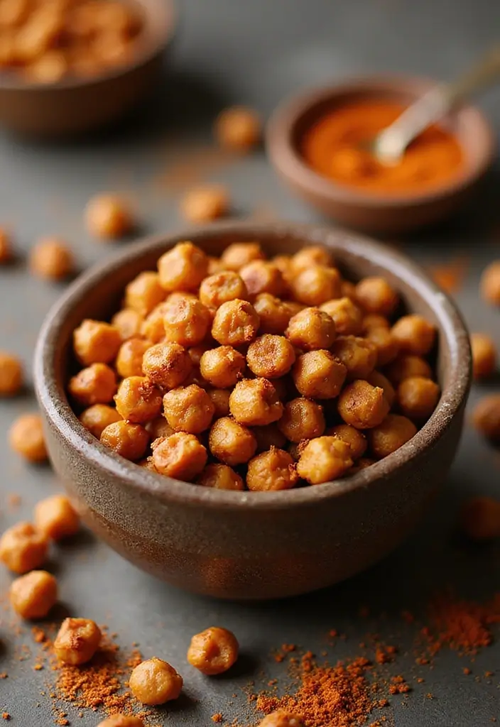 25 Healthy Snack Recipes Easy and Delicious 48 25 Healthy Snack Recipes Easy and Delicious - 8. Spicy Roasted Chickpeas