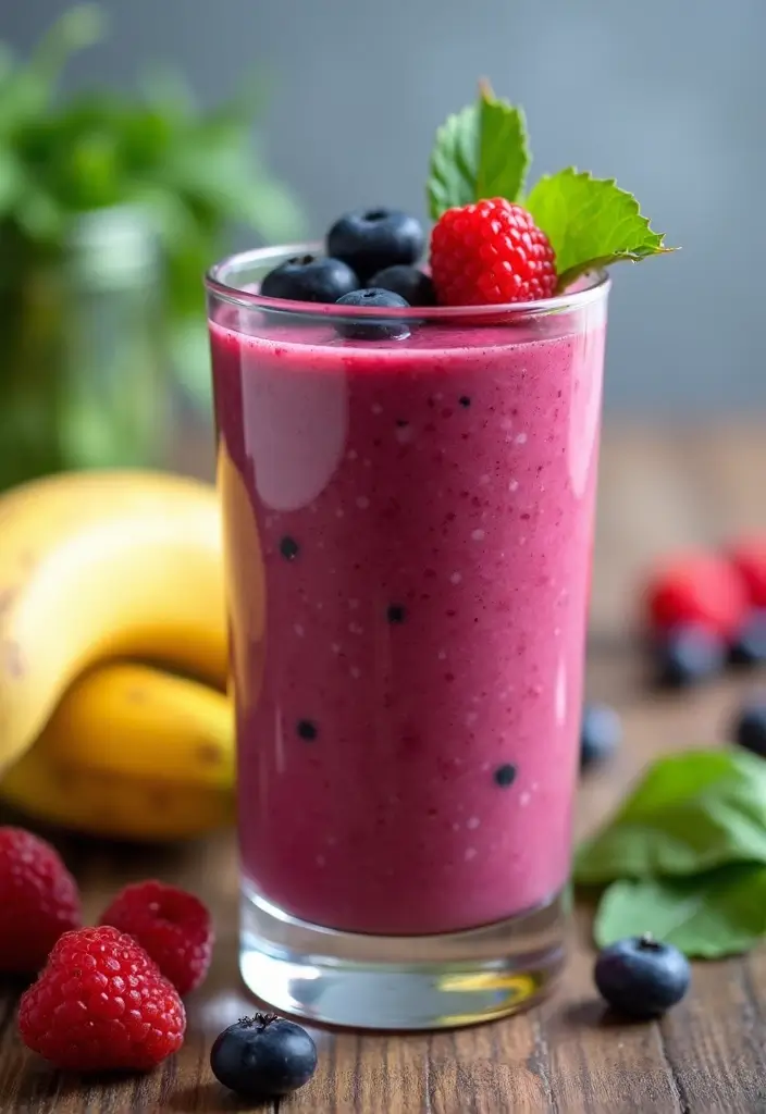 25 Healthy Snack Recipes for Preschoolers 1 25 Healthy Snack Recipes for Preschoolers - 1. Berry Banana Smoothie