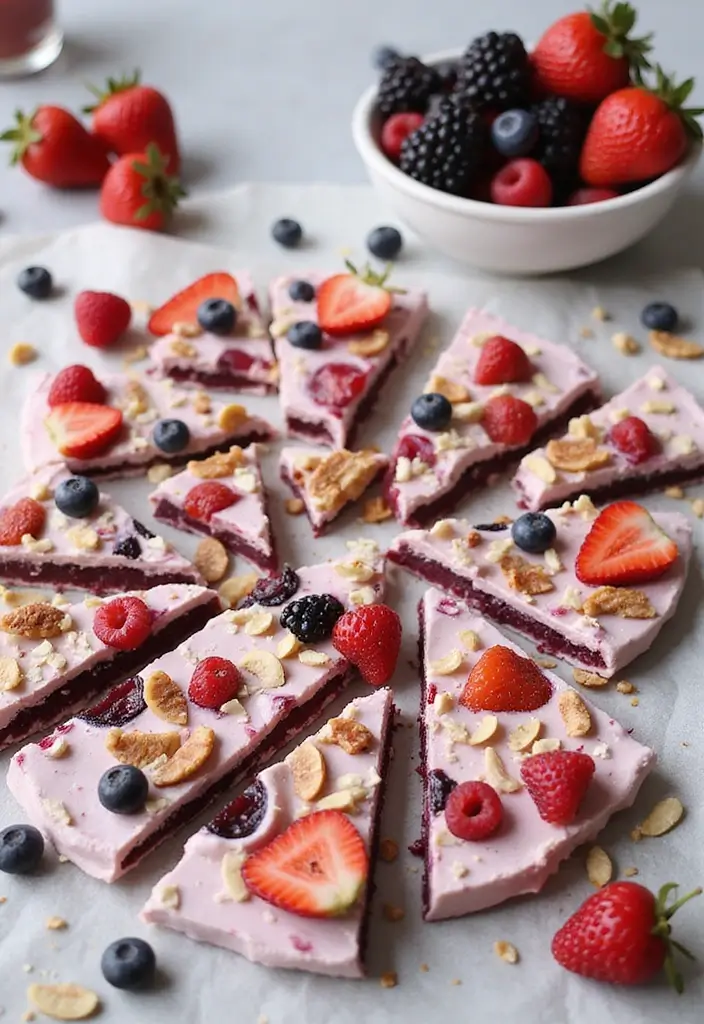 25 Healthy Snack Recipes for Preschoolers 102 25 Healthy Snack Recipes for Preschoolers - 16. Frozen Yogurt Bark