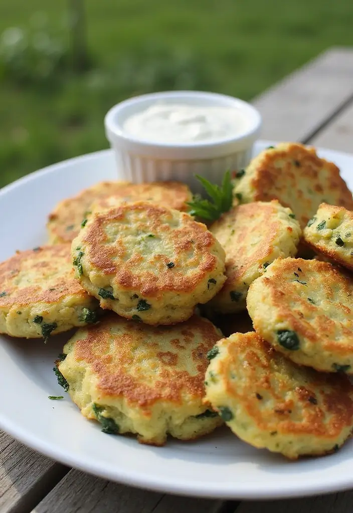 25 High Protein Vegetarian Snack Recipes for Energy Boost - 18. Zucchini Fritters