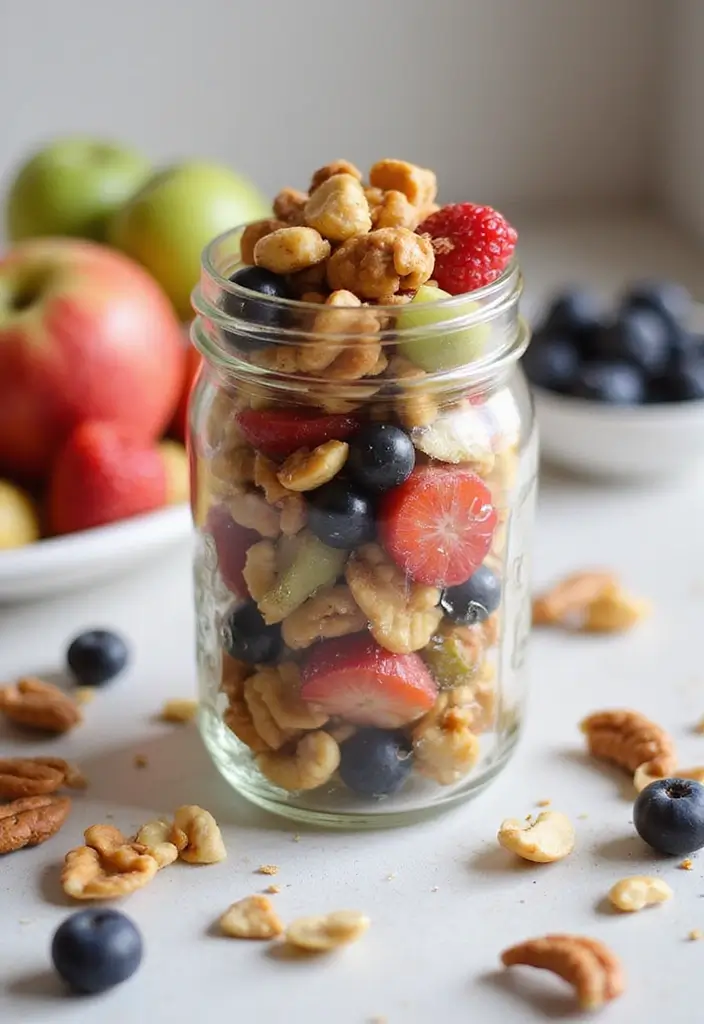 25 High Protein Vegetarian Snack Recipes for Energy Boost - 23. Fruit and Nut Trail Mix