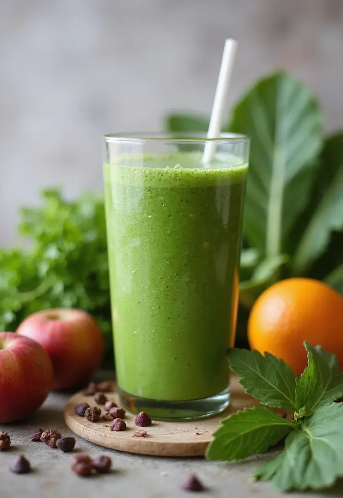 25 High Protein Vegetarian Snack Recipes for Energy Boost - 7. Protein-Packed Vegetable Smoothie