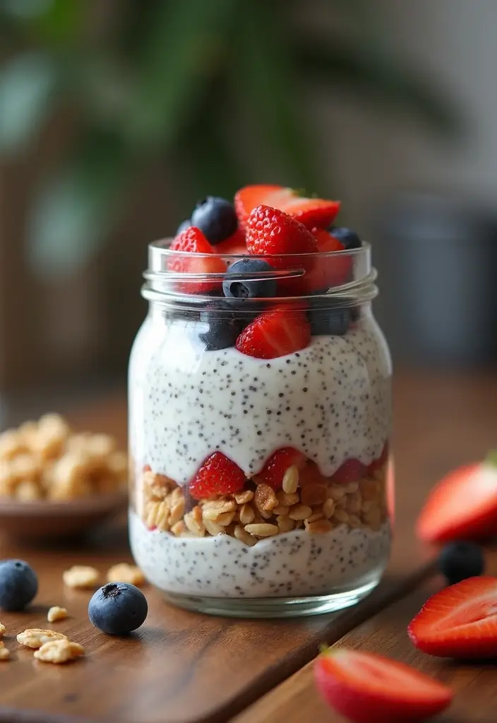 25 High Protein Vegetarian Snack Recipes for Energy Boost - 8. Chia Pudding with Nuts