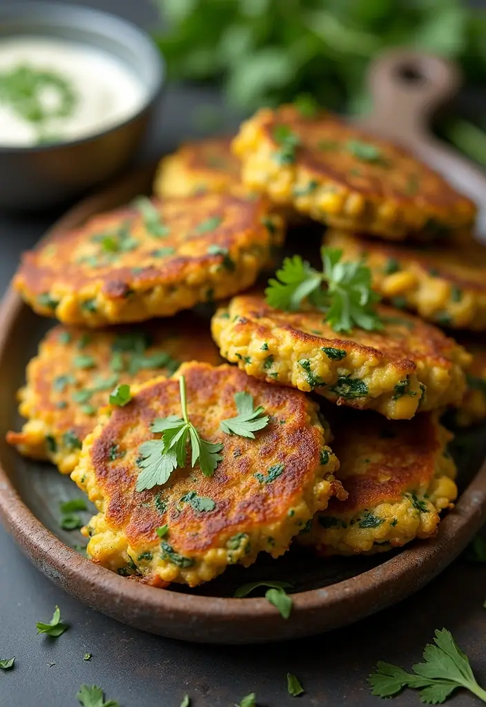 25 Indian Snack Recipes Street Food Style 86 25 Indian Snack Recipes Street Food Style - 14. Corn and Spinach Fritters