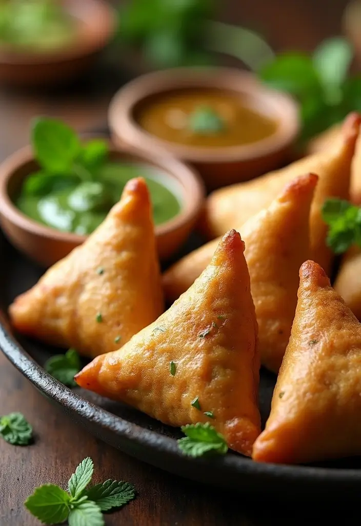 25 Indian Snack Recipes Street Food Style 53 25 Indian Snack Recipes Street Food Style - 9. Vegetable Samosas