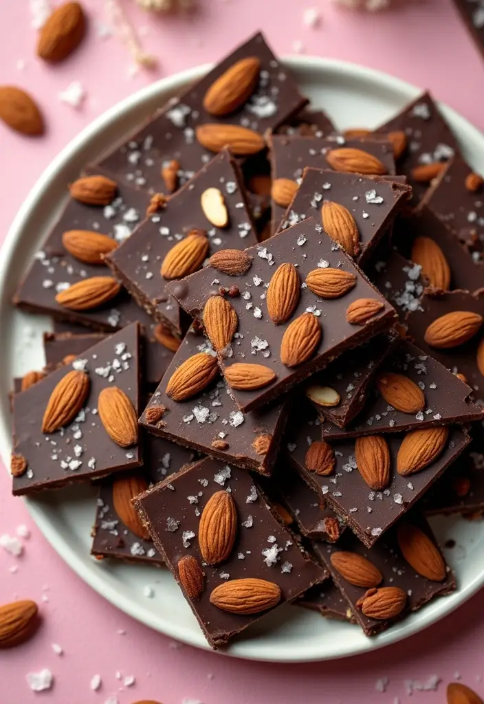25 Late Night Snack Recipes That Are Quick and Comforting - 10. Dark Chocolate Almond Bark