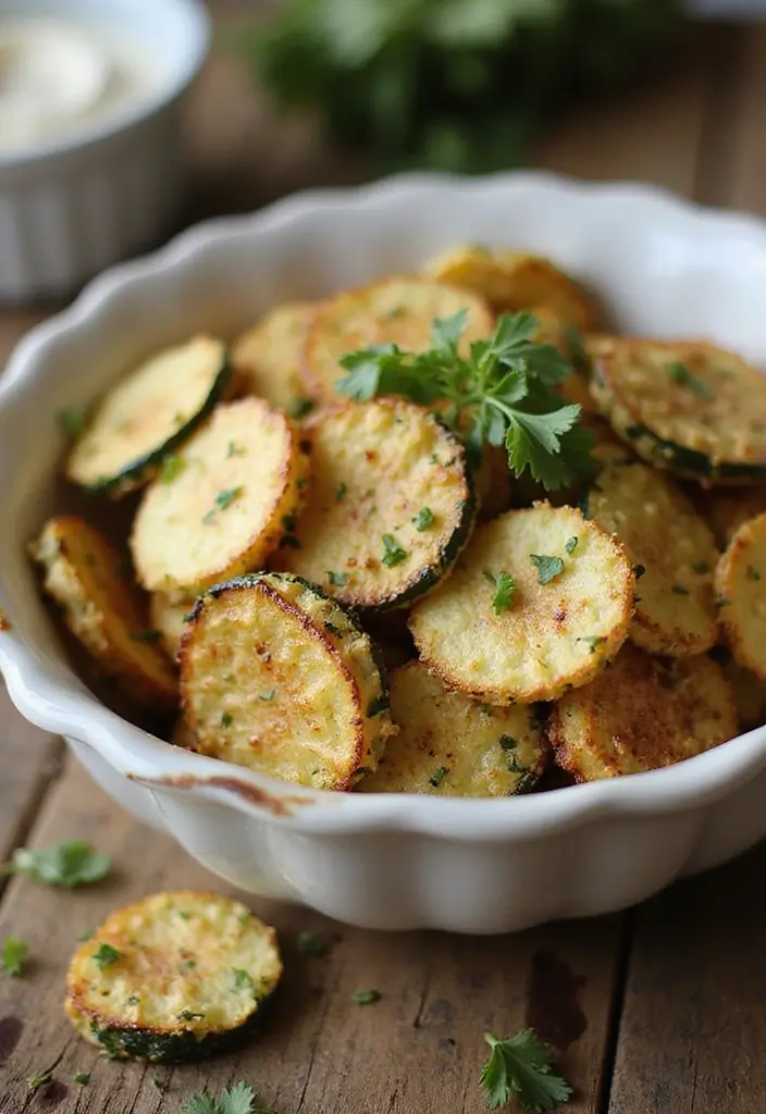 25 Late Night Snack Recipes That Are Quick and Comforting - 16. Zucchini Chips