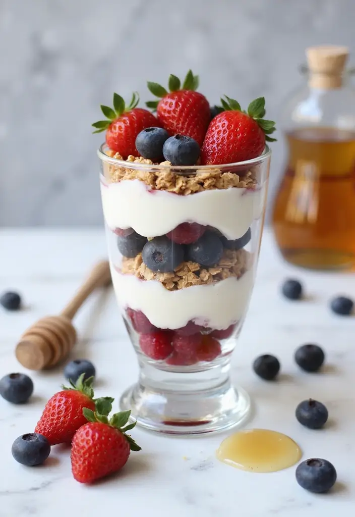 25 Late Night Snack Recipes That Are Quick and Comforting - 2. Greek Yogurt Parfait